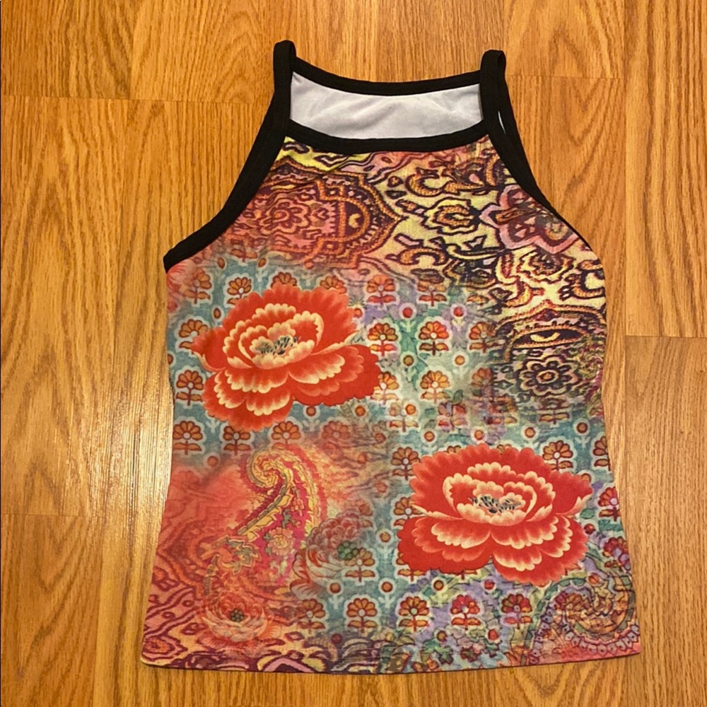 KOS USA Floral Patterned Women's Top